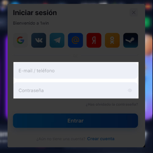 Ingresa tus credenciales